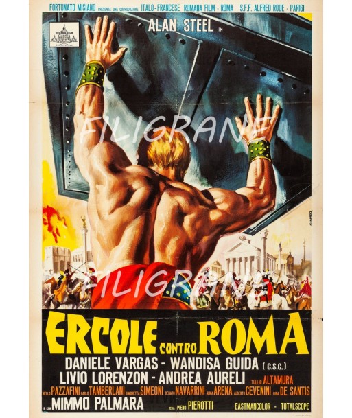 ERCOLE contro ROMA FILM Rhio-POSTER/REPRODUCTION d1 AFFICHE VINTAGE Les êtres humains sont 