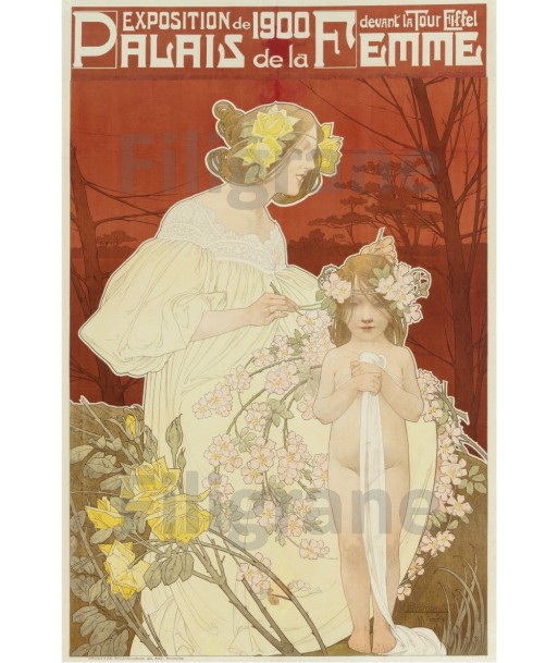 EXPO PALAIS de la FEMME Rrxz-POSTER/REPRODUCTION d1 AFFICHE VINTAGE Livraison rapide