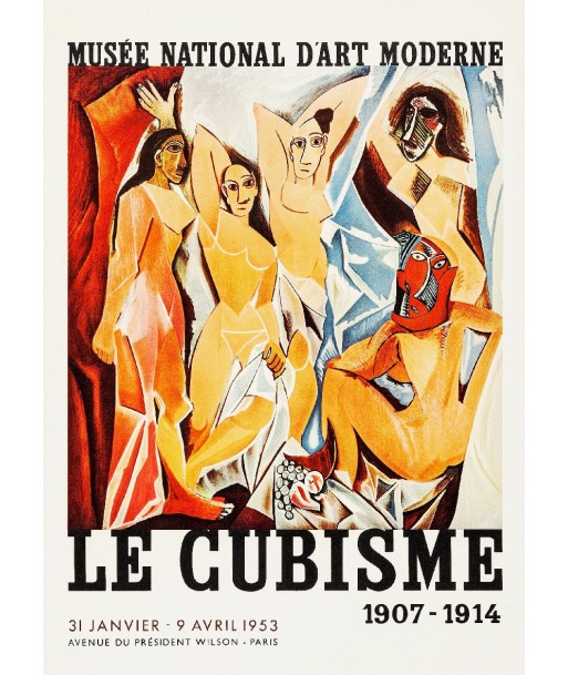 EXPOSITION LE CUBISME PARIS 1953 Rgzr-POSTER/REPRODUCTION d1 AFFICHE VINTAGE pas chere