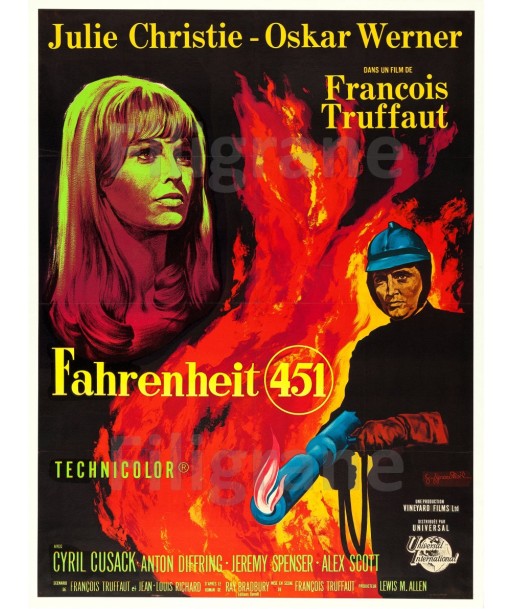 FAHRENHEIT 451 FILM Rbpi-POSTER/REPRODUCTION d1 AFFICHE VINTAGE Jusqu'à 80% De Réduction