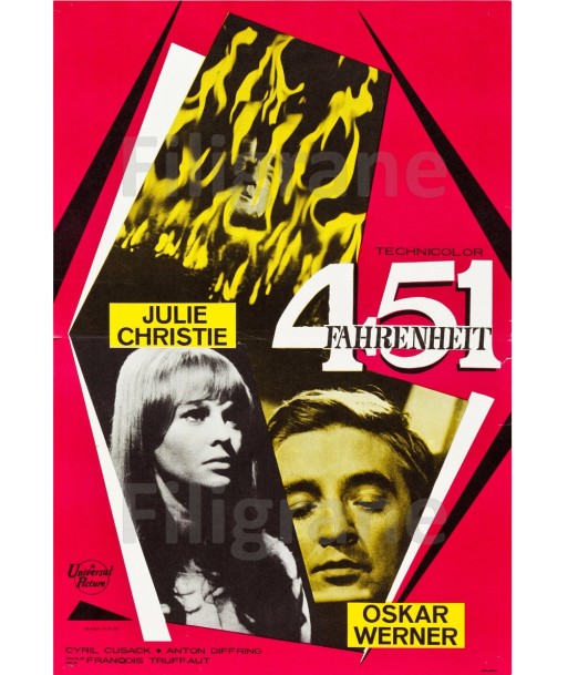 FAHRENHEIT 451 FILM Rczh-POSTER/REPRODUCTION d1 AFFICHE VINTAGE 50% de réduction en Octobre 2024