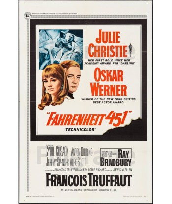 FAHRENHEIT 451 FILM Rgro-POSTER/REPRODUCTION d1 AFFICHE VINTAGE votre restaurant rapide dans 