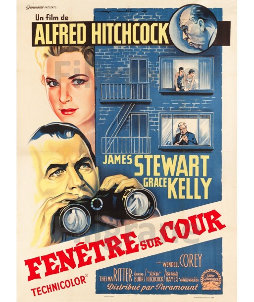 FENêTRE sur COUR  FILM Rraa-POSTER/REPRODUCTION d1 AFFICHE VINTAGE de France