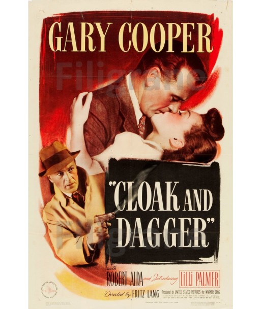 FILM CLOAK and DAGGER Rccv-POSTER/REPRODUCTION d1 AFFICHE VINTAGE acheter