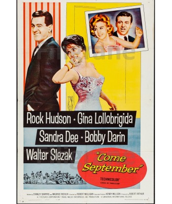 FILM COME SEPTEMBER Rres-POSTER/REPRODUCTION d1 AFFICHE VINTAGE français