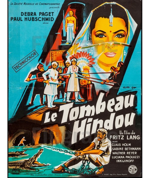 FILM Le TOMBEAU HINDOU Rsix-POSTER/REPRODUCTION d1 AFFICHE VINTAGE 2024