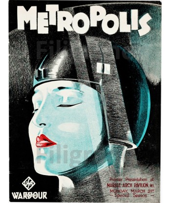 FILM  METROPOLIS Rwnl-POSTER/REPRODUCTION d1 AFFICHE VINTAGE livraison et retour toujours gratuits