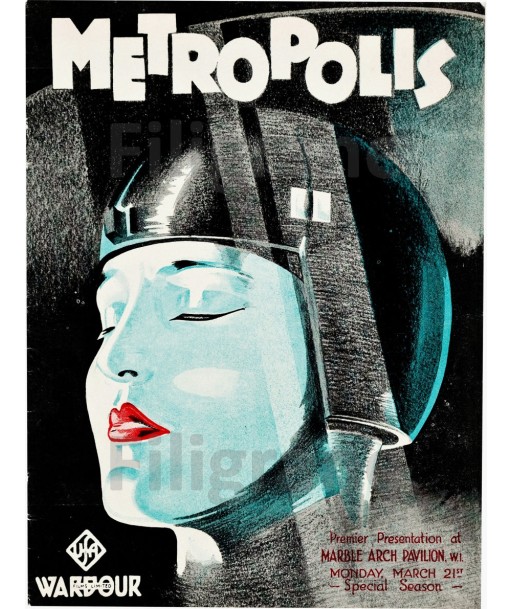 FILM  METROPOLIS Rwnl-POSTER/REPRODUCTION d1 AFFICHE VINTAGE livraison et retour toujours gratuits