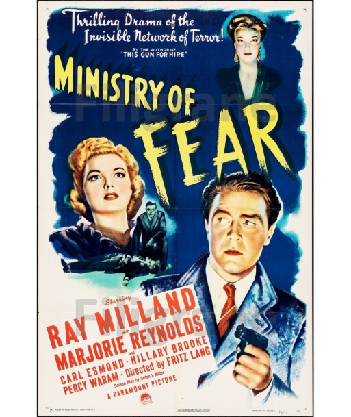 FILM MINISTRY of FEAR Rfhz-POSTER/REPRODUCTION d1 AFFICHE VINTAGE shop