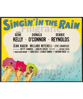 FILM SINGIN' in the RAIN Rasl-POSTER/REPRODUCTION d1 AFFICHE VINTAGE Vous souhaitez 