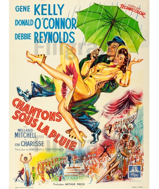 FILM SINGIN' in the RAIN Rlrq-POSTER/REPRODUCTION d1 AFFICHE VINTAGE est présent 