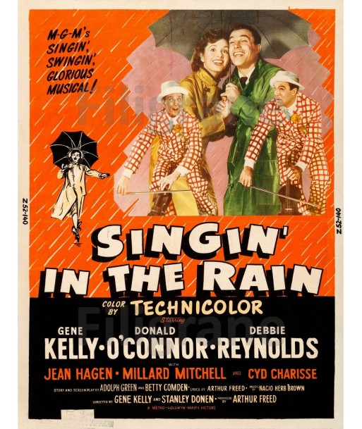 FILM SINGIN' in the RAIN Rwoa-POSTER/REPRODUCTION d1 AFFICHE VINTAGE offre 