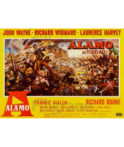 FILM The ALAMO Rmcq-POSTER/REPRODUCTION d1 AFFICHE VINTAGE brillant des détails fins