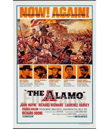 FILM The ALAMO Rvis-POSTER/REPRODUCTION d1 AFFICHE VINTAGE le des métaux précieux