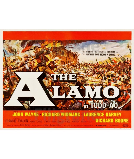 FILM The ALAMO Rypv-POSTER/REPRODUCTION d1 AFFICHE VINTAGE Les magasins à Paris et en Île-de-France