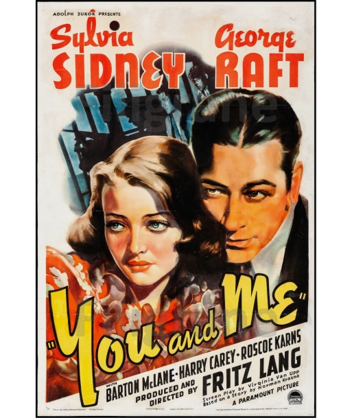 FILM YOU and ME Fritz LANG Rgnd-POSTER/REPRODUCTION d1 AFFICHE VINTAGE outlet