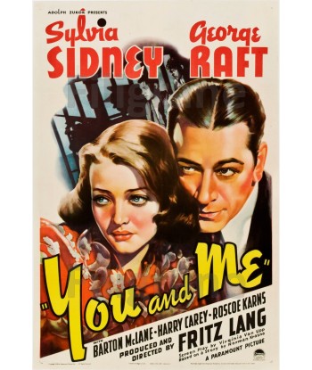 FILM YOU and ME Rguq-POSTER/REPRODUCTION d1 AFFICHE VINTAGE l'achat 