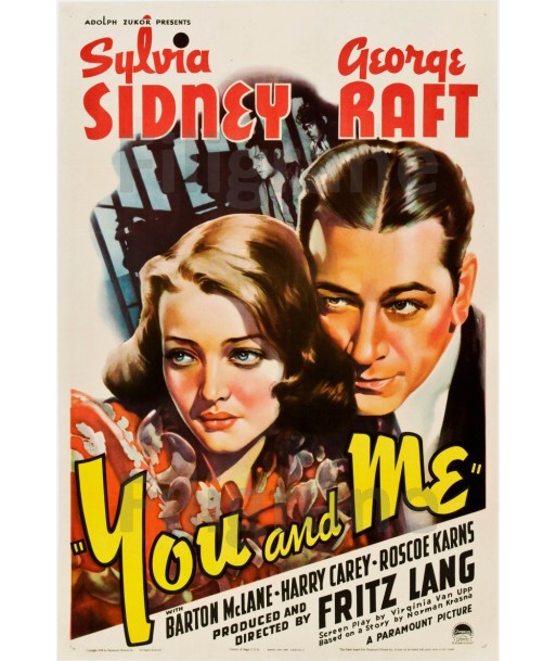 FILM YOU and ME Rguq-POSTER/REPRODUCTION d1 AFFICHE VINTAGE l'achat 