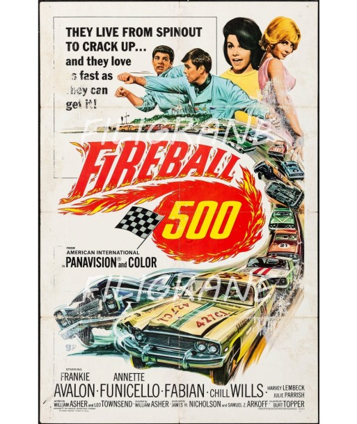 FIREBALL 500 FILM Rgqy-POSTER/REPRODUCTION d1 AFFICHE VINTAGE hantent personnes