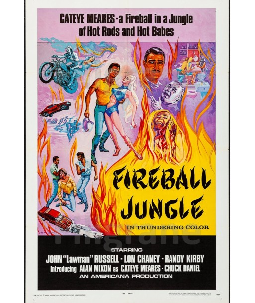 FIREBALL JUNGLE FILM Rptw-POSTER/REPRODUCTION d1 AFFICHE VINTAGE acheter