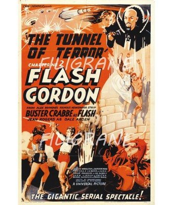 FLASH GORDON FILM Rnph-POSTER/REPRODUCTION d1 AFFICHE VINTAGE français