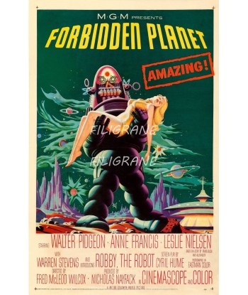 FORBIDDEN PLANET FILM Rdzk-POSTER/REPRODUCTION d1 AFFICHE VINTAGE À commander