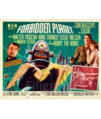 FORBIDDEN PLANET FILM Rhqm-POSTER/REPRODUCTION d1 AFFICHE VINTAGE prix pour 