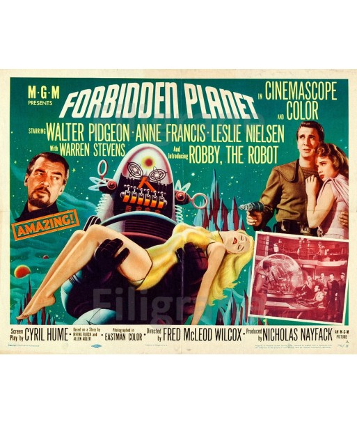 FORBIDDEN PLANET FILM Rhqm-POSTER/REPRODUCTION d1 AFFICHE VINTAGE prix pour 