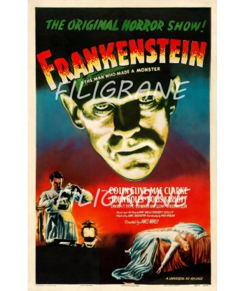 FRANKENSTEIN FILM Rcog-POSTER/REPRODUCTION d1 AFFICHE VINTAGE Amélioration de cerveau avec