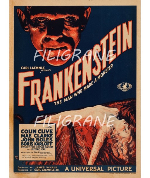 FRANKENSTEIN FILM Rovh-POSTER/REPRODUCTION d1 AFFICHE VINTAGE Comment ça marche