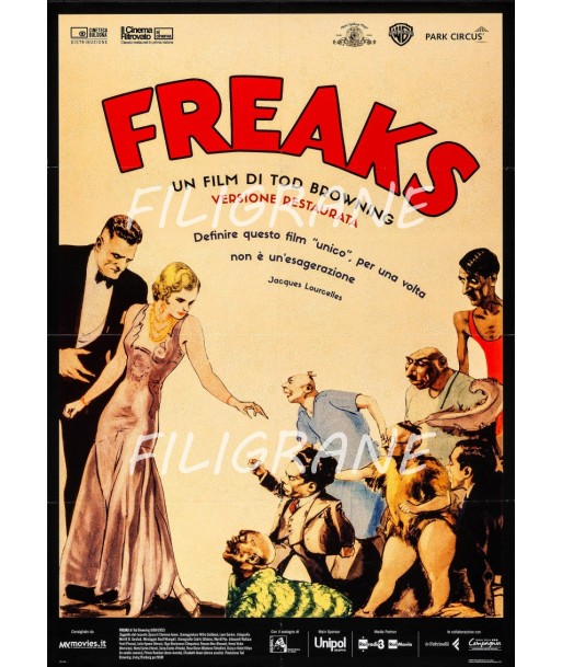 FREAKS FILM Rgel-POSTER/REPRODUCTION d1 AFFICHE VINTAGE Comment ça marche