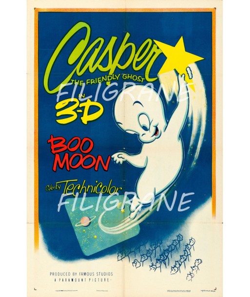 GASPER BOO MOON FILM Rqnp-POSTER/REPRODUCTION d1 AFFICHE VINTAGE Livraison rapide