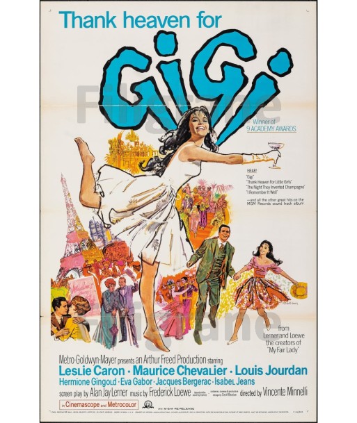 GIGI FILM Rgxj-POSTER/REPRODUCTION d1 AFFICHE VINTAGE chez Cornerstreet bien 