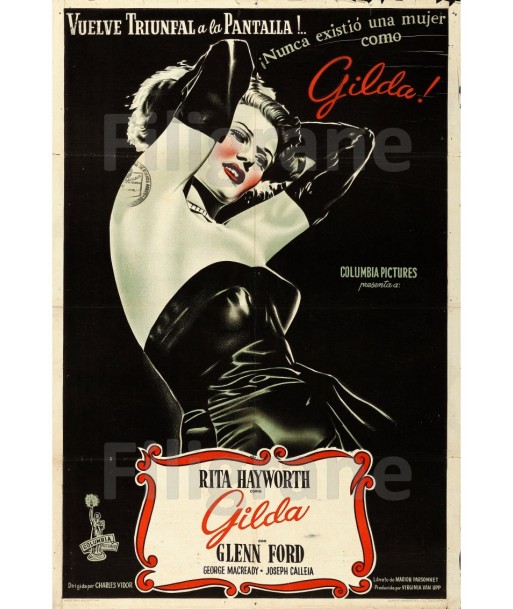 GILDA FILM Rdsd-POSTER/REPRODUCTION d1 AFFICHE VINTAGE l'évolution des habitudes 