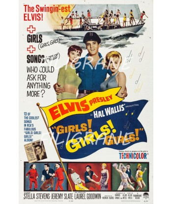 GIRLS GIRLS GIRLS FILM  Rool-POSTER/REPRODUCTION d1 AFFICHE VINTAGE acheter