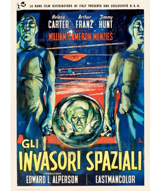 GLI INVASORI SPAZIALI FILM Rojc-POSTER/REPRODUCTION d1 AFFICHE VINTAGE sur le site 