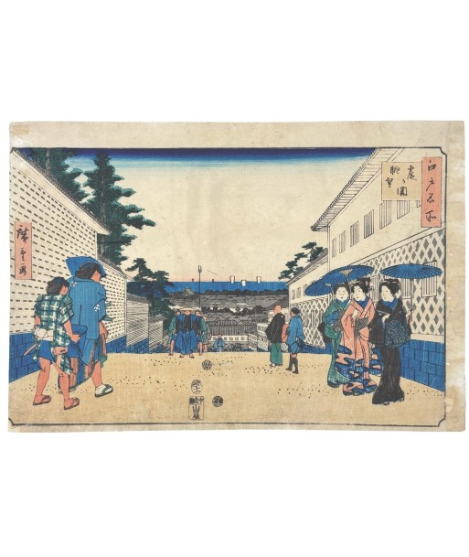 Estampe Japonaise de Hiroshige | Edo Meisho - Point de vue depuis Kasumigaseki 2024