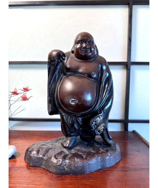 Hotei, Dieu du Bonheur en bronze cuivré | Artisanat Japonais est présent 