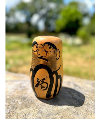 Kokeshi Daruma en bois naturel Vous souhaitez 