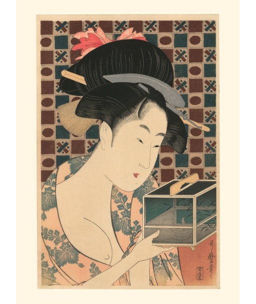 Beauté et cage aux Lucioles Utamaro Kitagawa | Reproduction Fine Art Jusqu'à 80% De Réduction